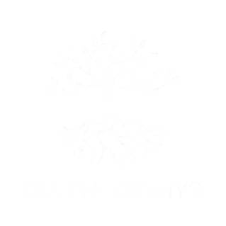 Logotipo oficial de Bruna Mathys, usado para representar os serviços de coaching de carreira e desenvolvimento pessoal para mulheres cor blanco